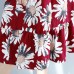 women red linen dresses oversize traveling dress Fine sleeveless floral cotton dresses